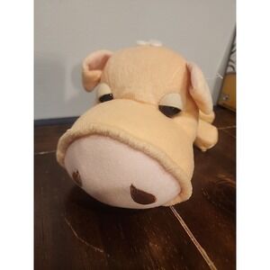 HugFun Pig Plush Stuffed Laying Sleepy Oinky Noise Snorting Toy Big Nose Hug Fun